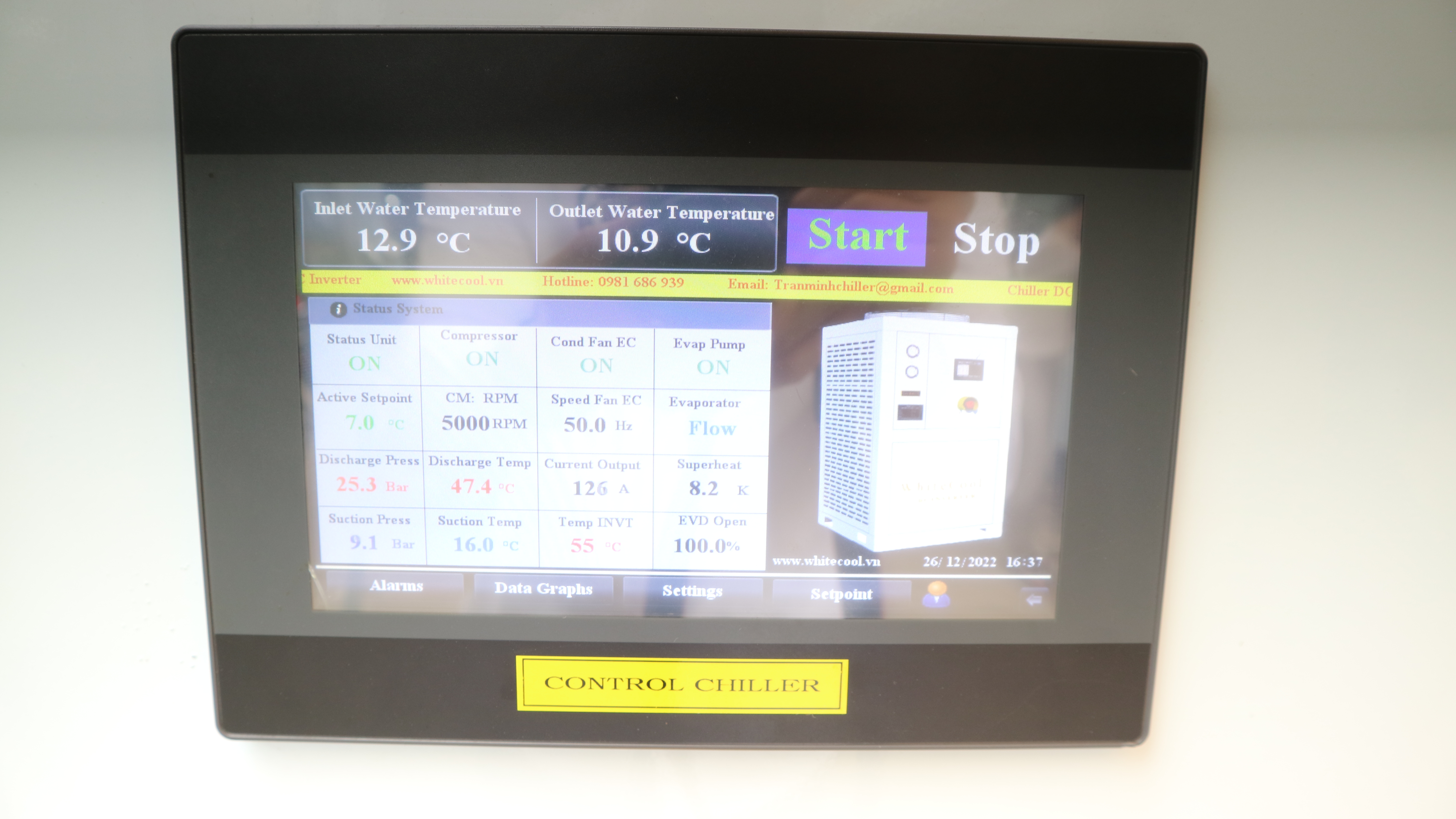 M&agrave;n h&igrave;nh điều khiển PLC