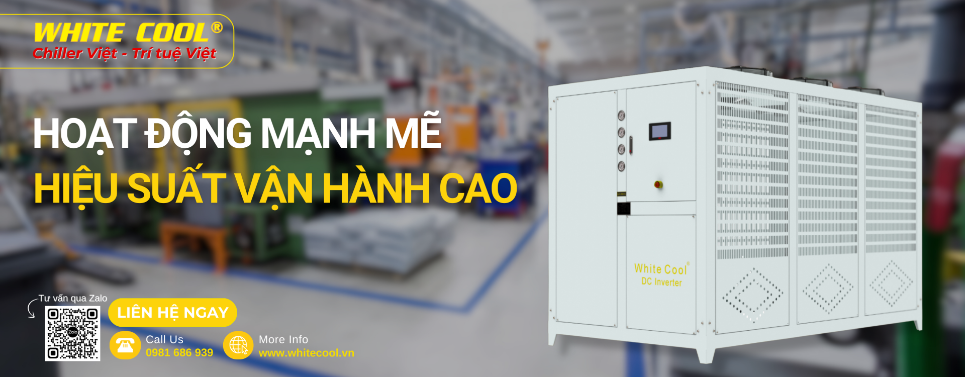 Chiller DC Inverter - Hoạt động mạnh mẽ