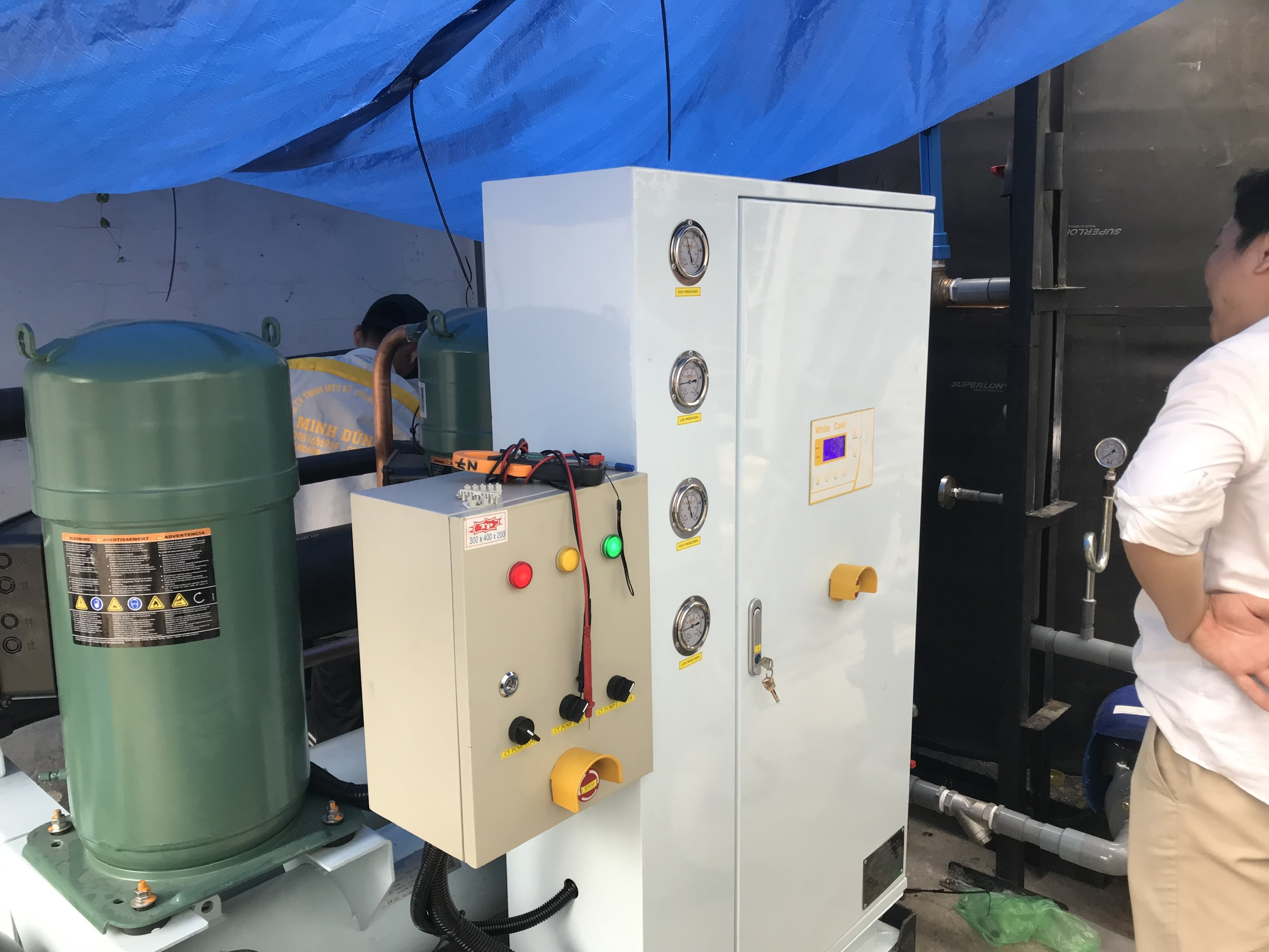 CUNG CẤP MÁY LÀM LẠNH NƯỚC CHILLER INVERTER 50HP CHO CÔNG TY CỔ PHẦN MỸ PHẨM HANACOS VIỆT NAM