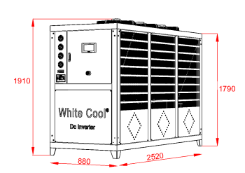 MÁY LÀM LẠNH NƯỚC GIÓ GIẢI NHIỆT DC INVERTER 25HP