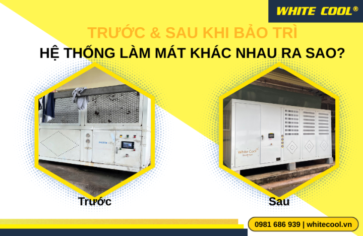 TRƯỚC VÀ SAU KHI BẢO TRÌ HỆ THỐNG LÀM MÁT KHÁC NHAU RA SAO?