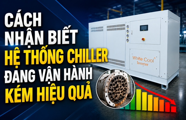 CÁCH NHẬN BIẾT HỆ THỐNG CHILLER ĐANG VẬN HÀNH KÉM HIỆU QUẢ