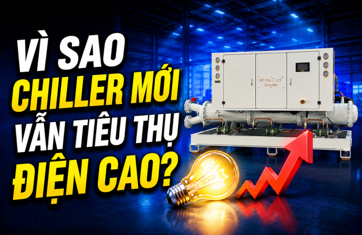VÌ SAO CHILLER MỚI VẪN TIÊU THỤ ĐIỆN CAO?