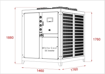 MÁY LÀM LẠNH NƯỚC GIÓ GIẢI NHIỆT DC INVERTER 30HP