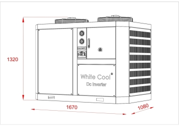 CỤM MÁY NÉN DÀN NGƯNG KHO LẠNH DC INVERTER - MT LÀM MÁT BẰNG KHÔNG KHÍ - CÔNG SUẤT LỚN