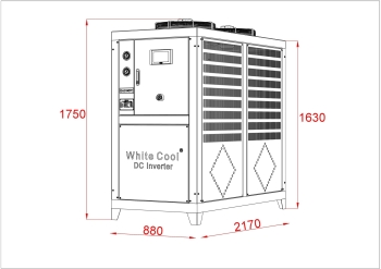 MÁY LÀM LẠNH NƯỚC GIÓ GIẢI NHIỆT DC INVERTER 20HP