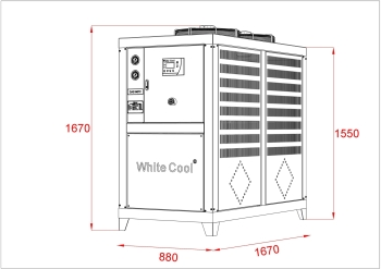 MÁY LÀM LẠNH NƯỚC GIÓ GIẢI NHIỆT 10HP