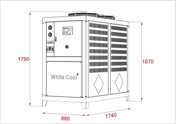 MÁY LÀM LẠNH NƯỚC GIÓ GIẢI NHIỆT 15HP