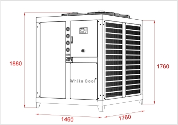MÁY LÀM LẠNH NƯỚC GIÓ GIẢI NHIỆT 30HP