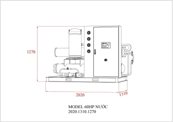 MÁY LÀM LẠNH NƯỚC - NƯỚC GIẢI NHIỆT 60HP