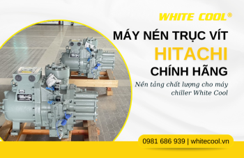 MÁY NÉN TRỤC VÍT HITACHI CHÍNH HÃNG – NỀN TẢNG CHẤT LƯỢNG CHO MÁY CHILLER WHITE COOL